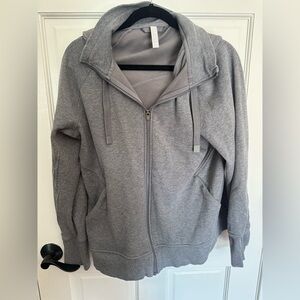 Athleta Heather Gray Fleece Hoodie